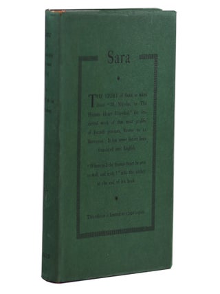 Item #58 Sara. Restif de la Bretonne Bretone, Nicolas-Edme